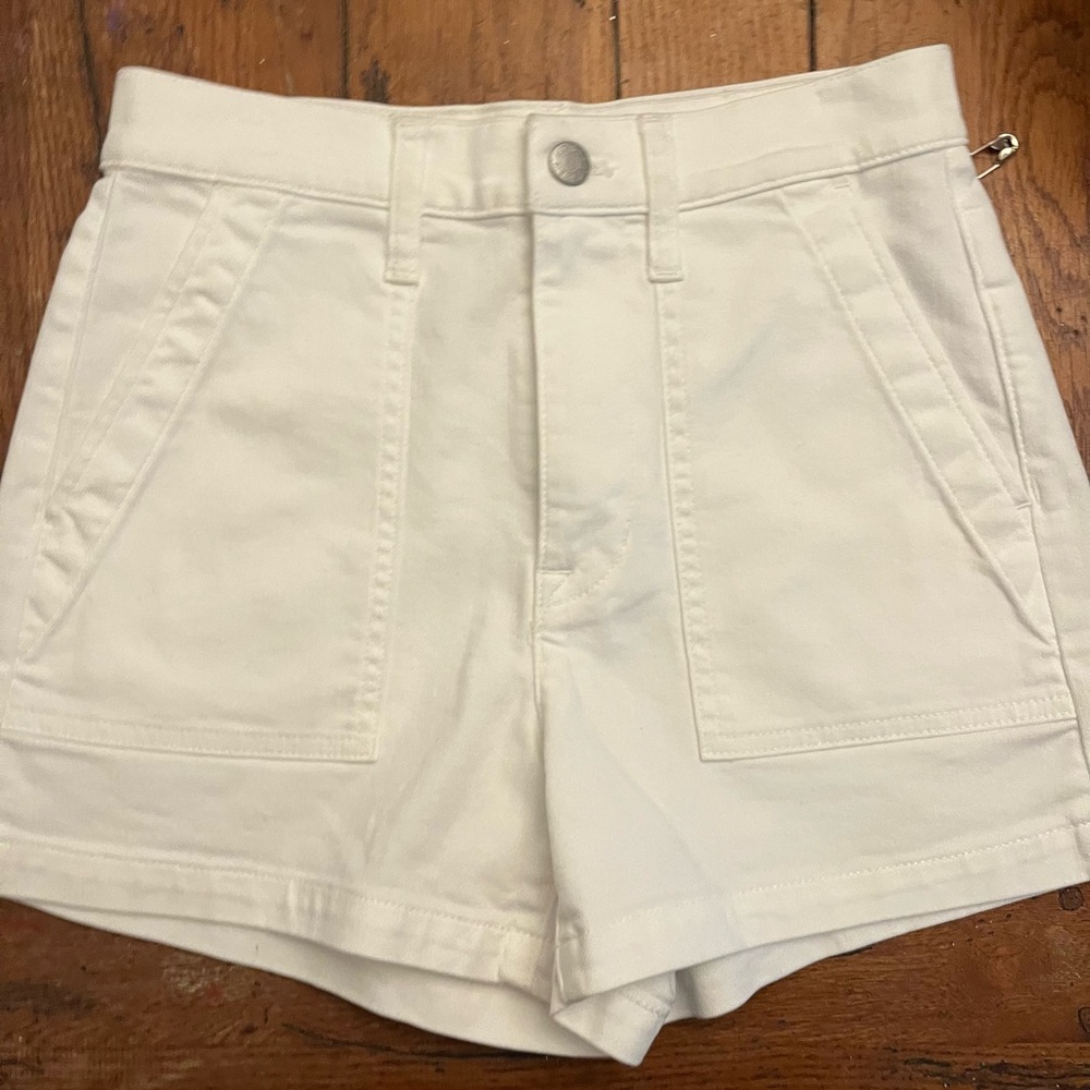 J. Crew White Utility Denim Short size 25 - Picture 7 of 12